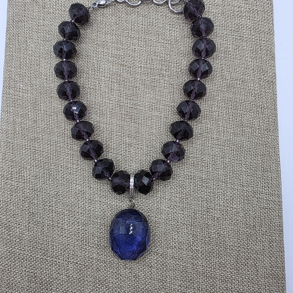 Elegant Purple Beaded Necklace